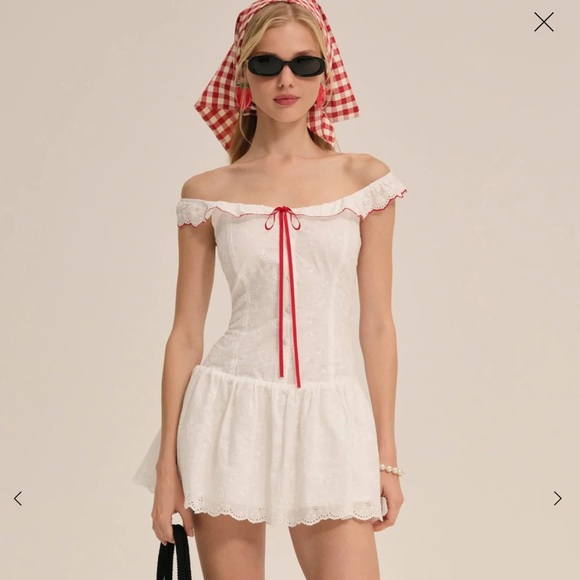 For live and lemons strawberry jam mini dress